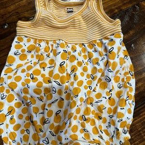 Tea Collection Yellow and White Kids One Piece